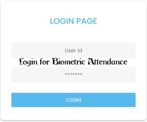 Login for Biometric Attendance